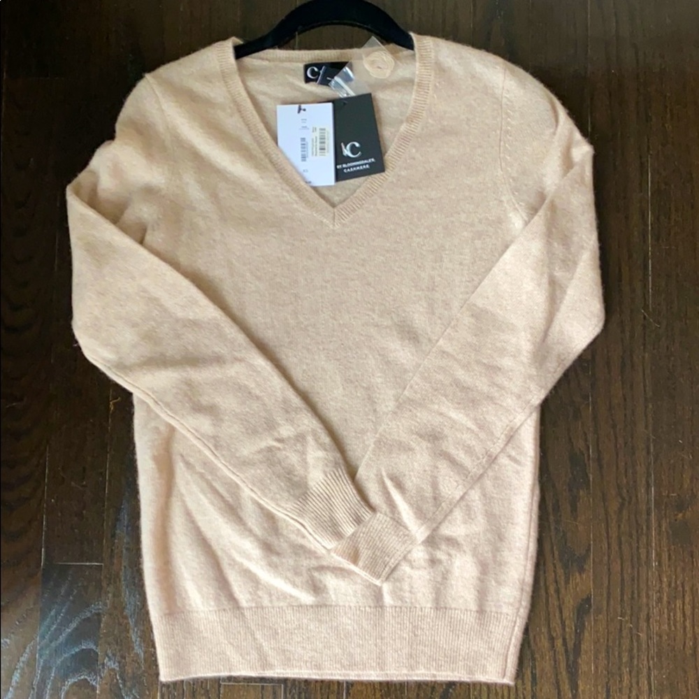 Cashmere V-Neck Sweater - C by Bloomingdale's